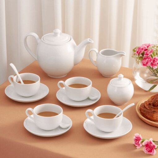White Camellia Tea Set - Image 2