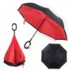 Self-propelled reverse-opening umbrella